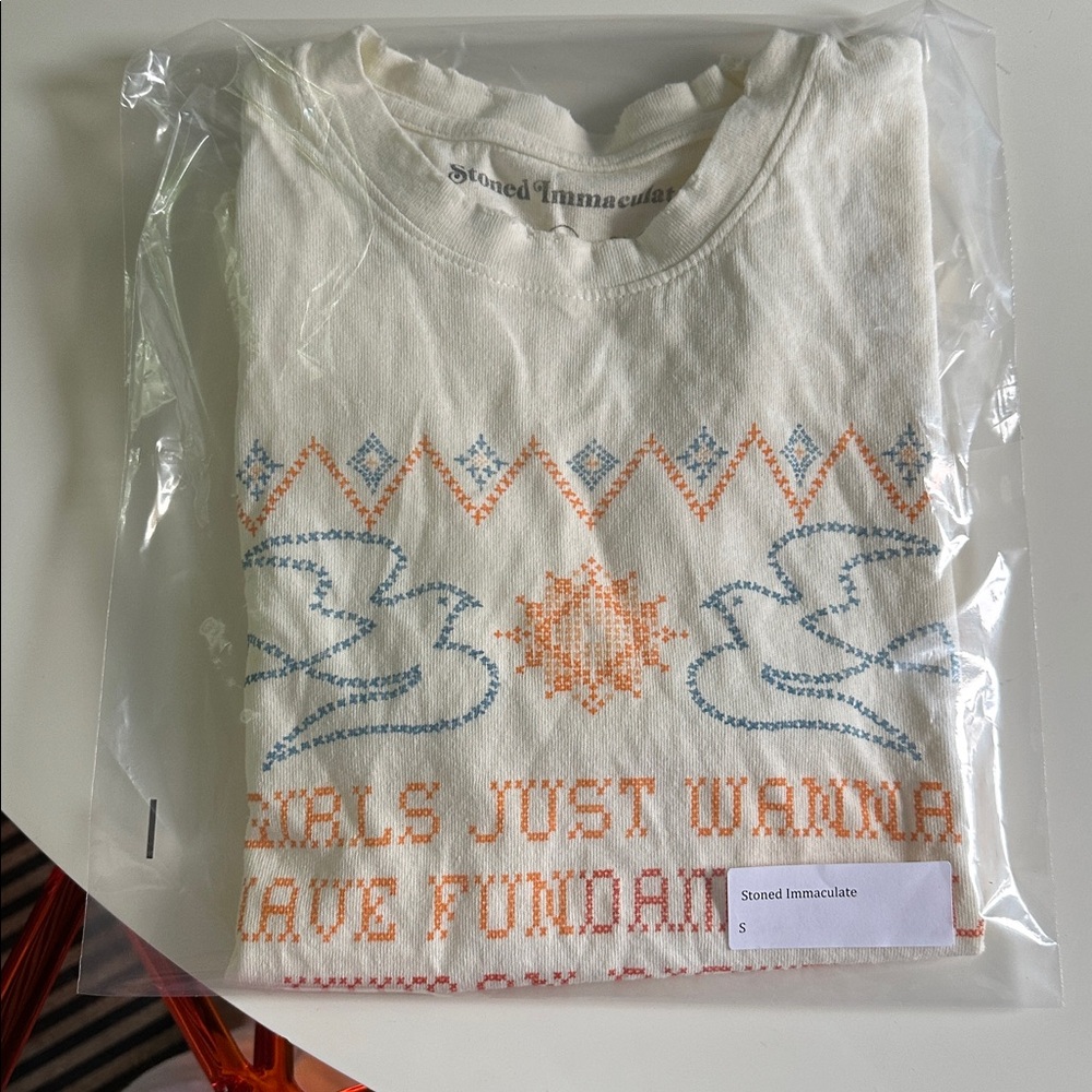 Stoned Immaculate Girls just want to have fundamental human rights tee - Picture 7 of 8